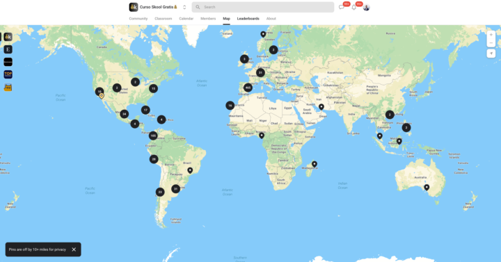 Mapa de donde es cada uno