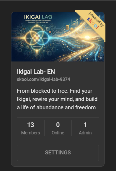 💰 Facturación 0€| 👥 Número de miembros 10| 🏷 Ikigai Lab