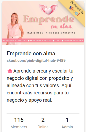 ¡Ya somos 116¡... me ha llegado mi primer pago de Skool y una conversión en Hotmart🌸