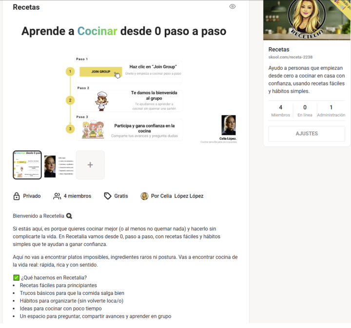 Acabo de lanzar mi comunidad 🍳