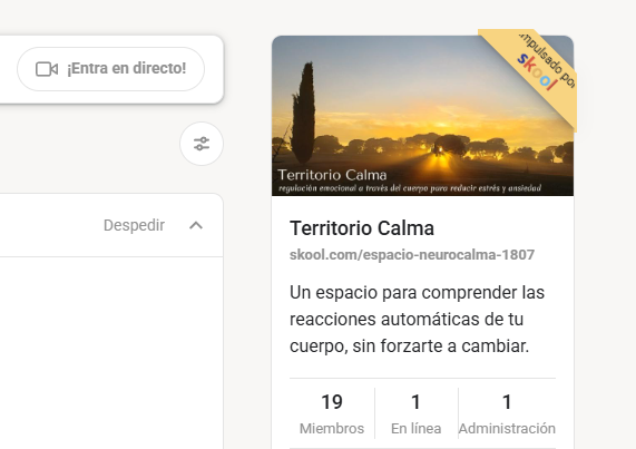 Los avances que hay dentro de Territorio Calma
