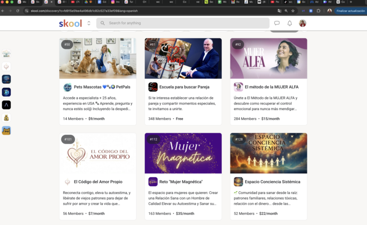 Primera página del Discovery de Relationships en Español!