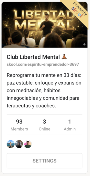 +5000€ | 93 miembros | Club Libertad Mental 🧘🏾‍♂️