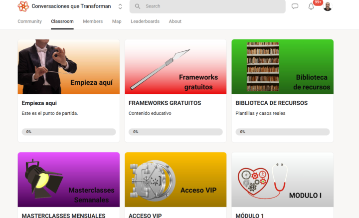 He dado estructura de contenido a mi comunidad “Conversaciones que transforman”