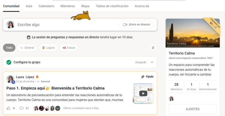 0 Facturación - 28 miembros - Territorio Calma