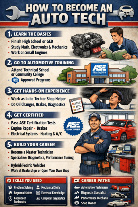Steps to become a auto tech