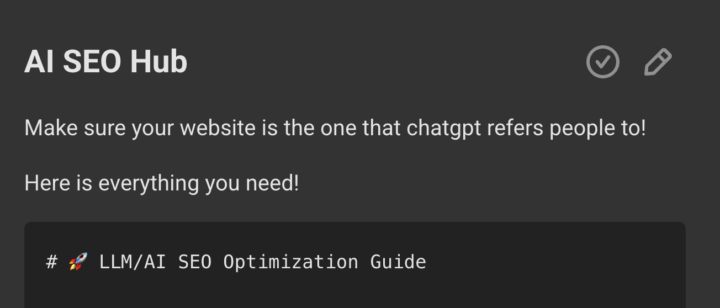 Created a FREE AI SEO AGENT