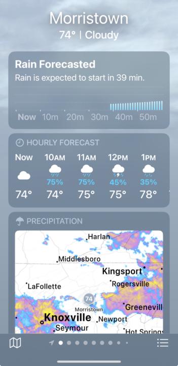 Morristown Weather August 13, 2025