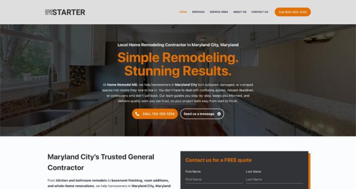 Contractor Website Launch Lab
