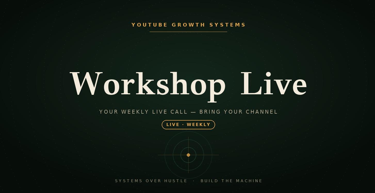 Workshop Live — Weekly Live Call
