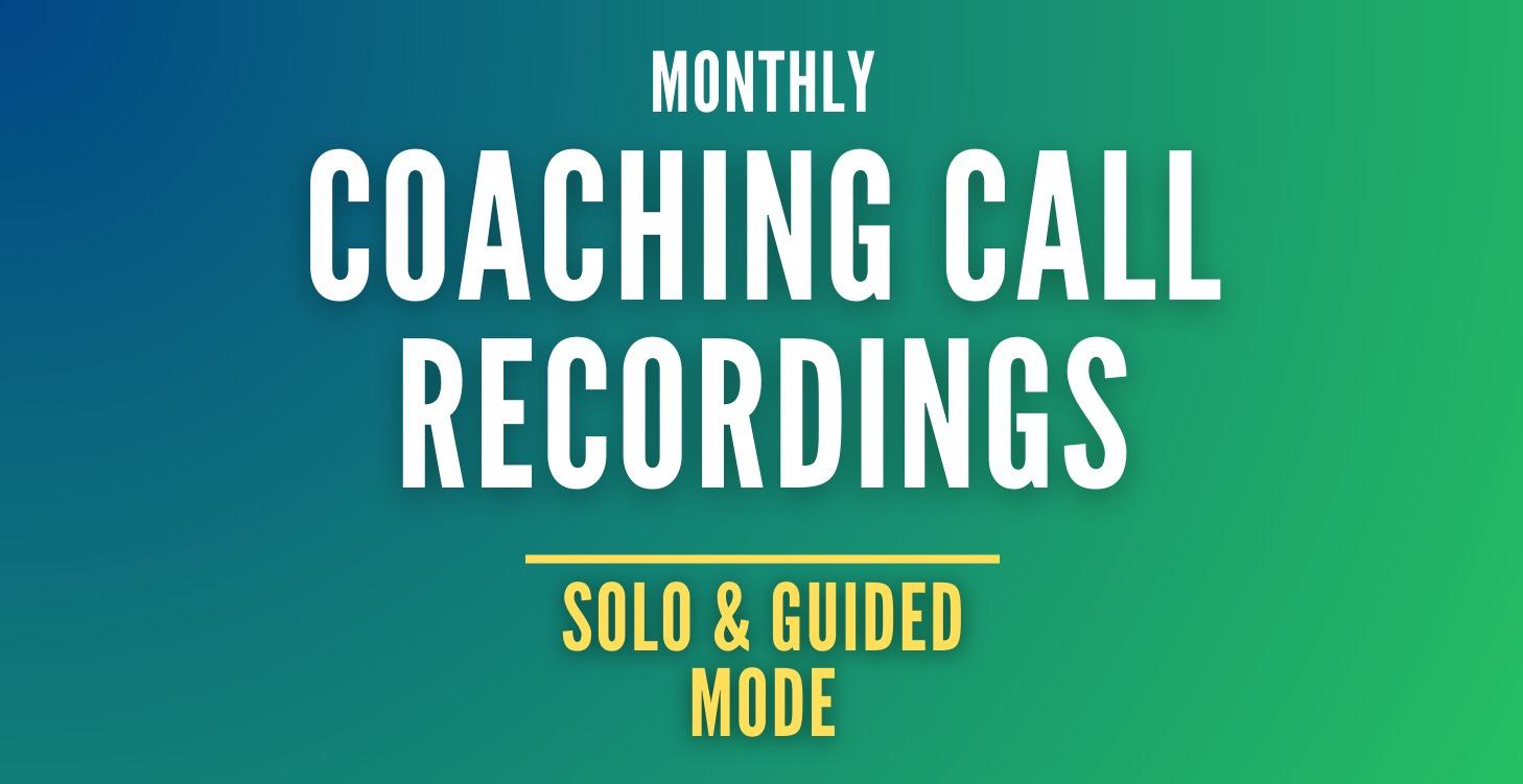 Solo and Guided Modes: Coaching Call Recordings
