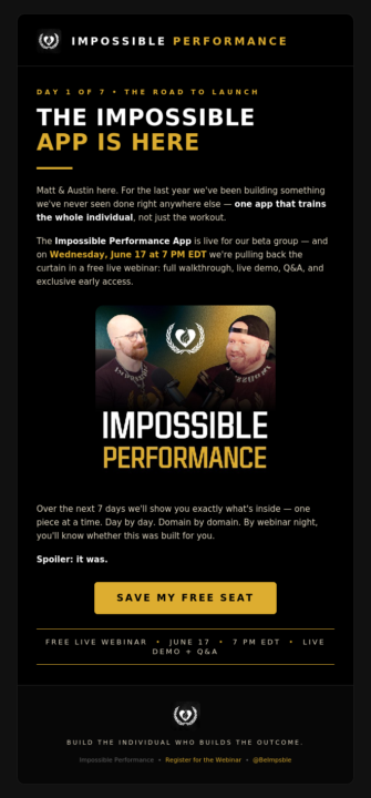 The Impossible App is Here. 🏆