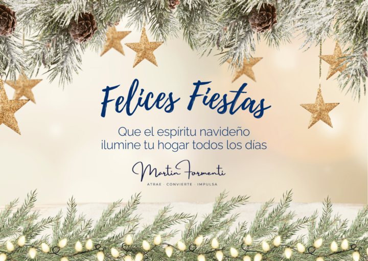 Chicos, os deseo unas felices fiestas navideñas y un próspero año nuevo