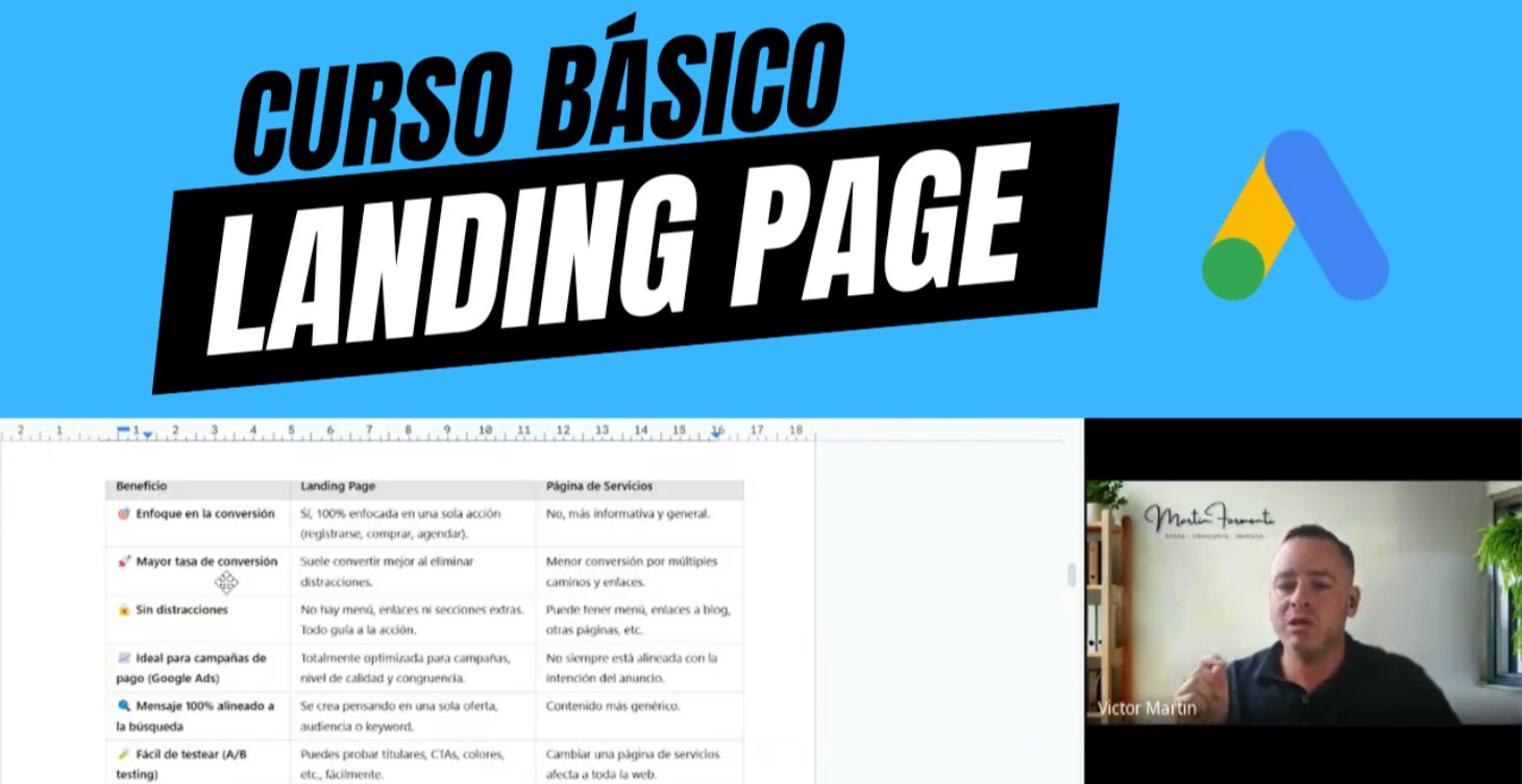 Curso básico landing page