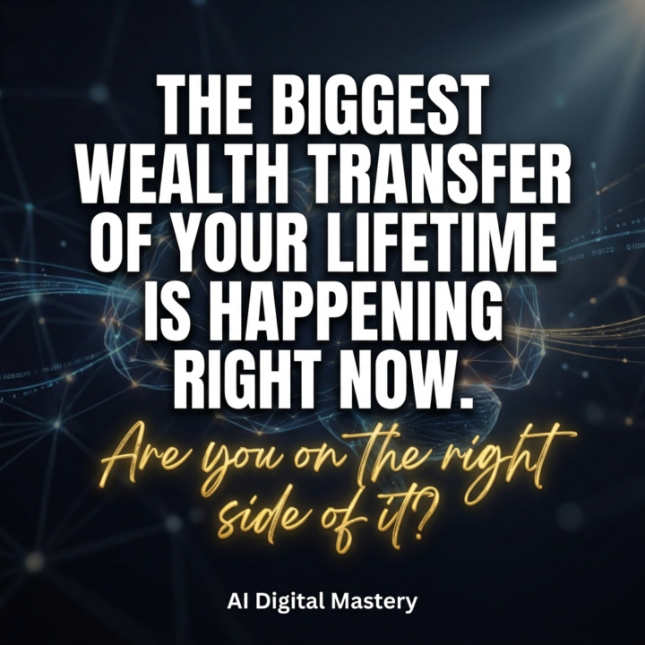 The biggest wealth transfer of your lifetime is happening right now.