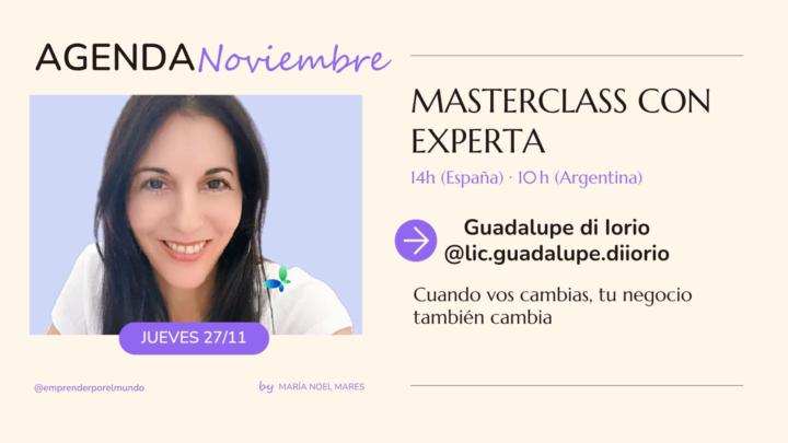 NOS VEMOS EN UNA HORA!! MASTER CLASS CON EXPERTA!