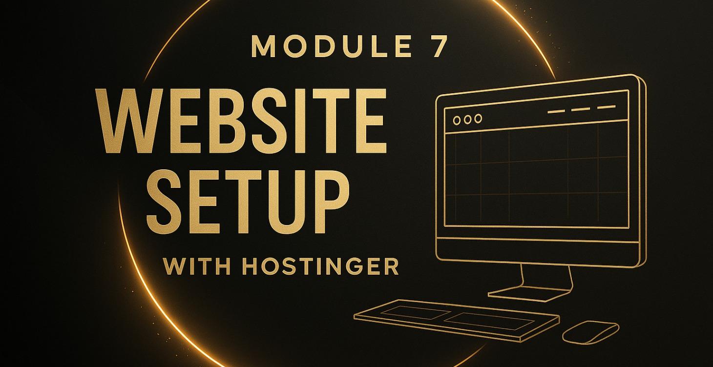 ⭐ MODULE 7 —"Unlocking Soon"  Website Setup with H