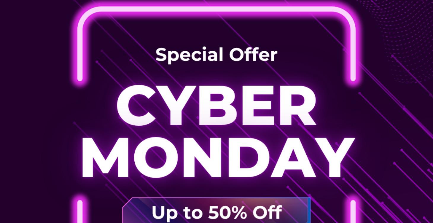 Cyber Monday Sale 50% OFF