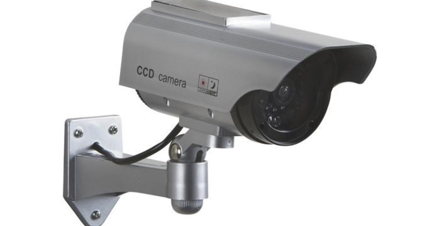 Solar Powered Dummy Camera with Flashing LED