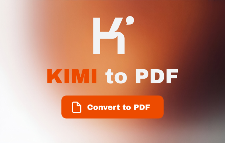 How to export Kimi to PDF