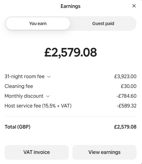 My first ever booking!