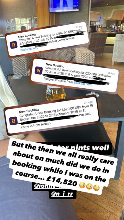  Big booking and golf