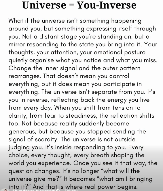 Inspiring Facebook Image: You-niverse