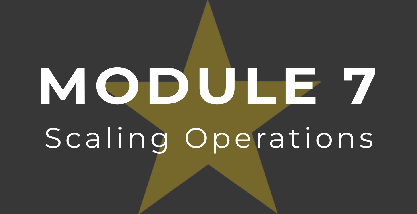 Module 7 - Scaling Operations