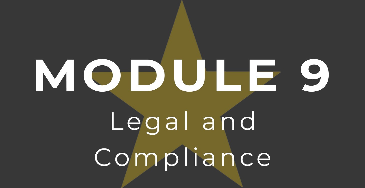 Module 9 - Legal and Compliance