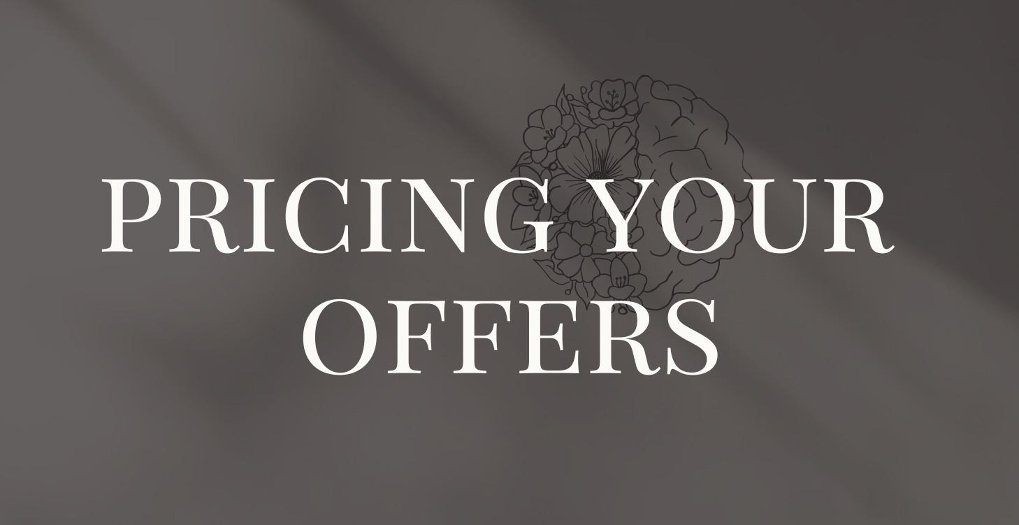 Pricing your offers