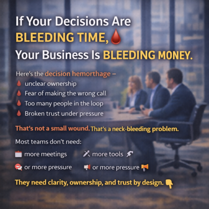 🩸 Today’s Focus: Where Is Your Business Bleeding Time?