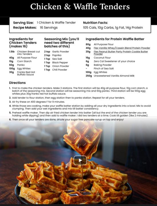 Chicken and Waffle Tenders