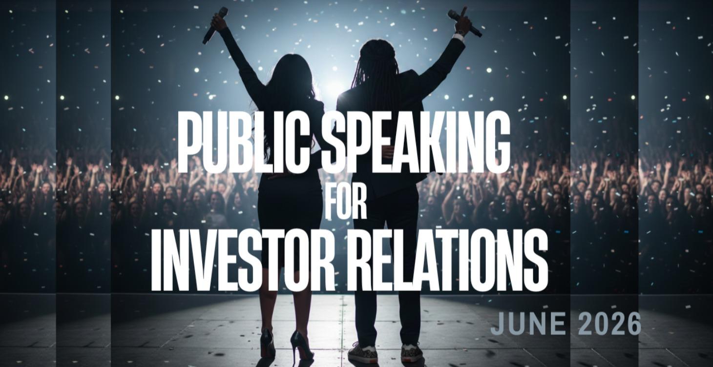 06.26 Public Speaking for Investor Relations