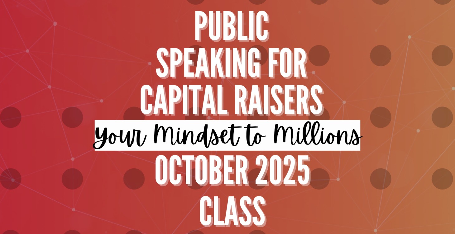 10.01 Public Speaking for Capital Raisers