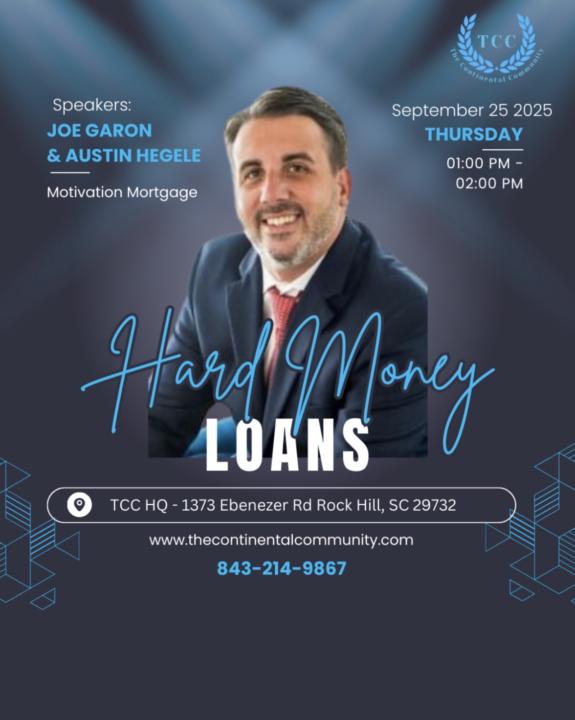 Hard Money Training Tomorrow