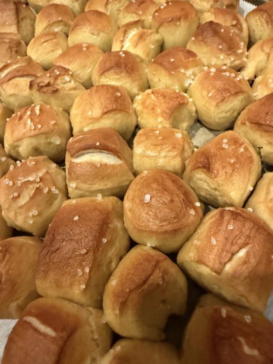 Homemade pretzel nuggets 