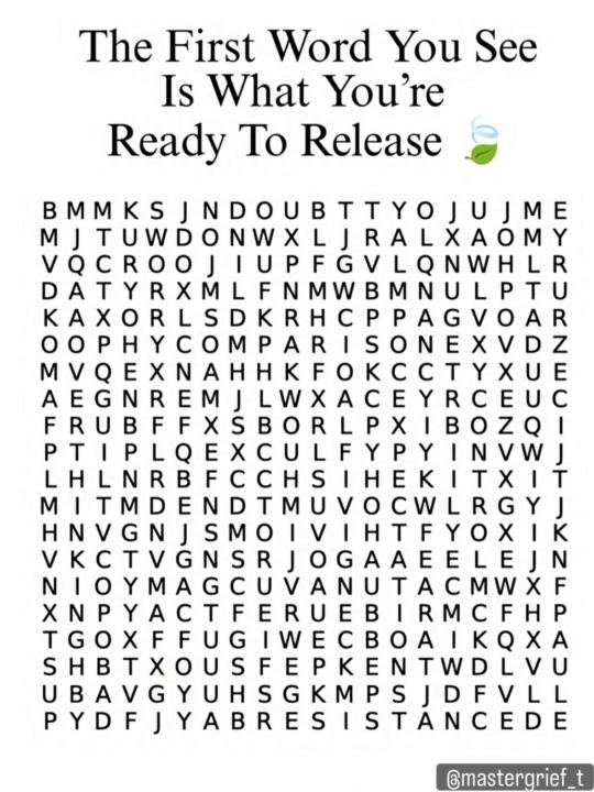 Comment the word you see first 
