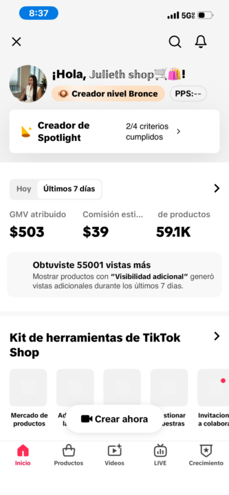 Avance de ventas en mi primer mes en la academia 