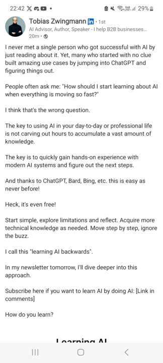 Learning AI Backwards