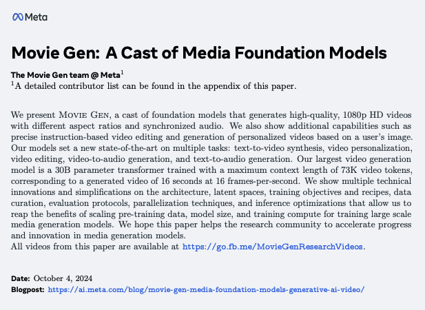 Movie Gen by Meta