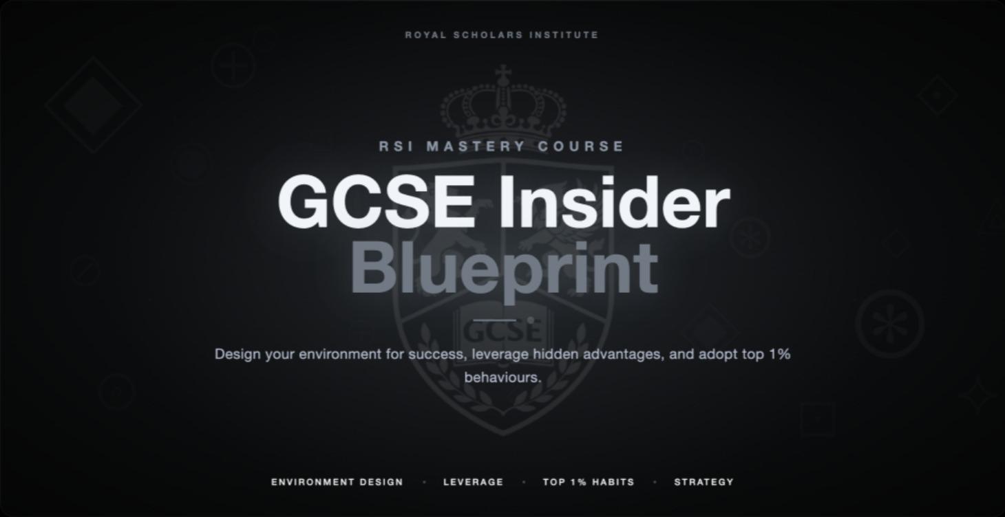 GCSE Insider Blueprint