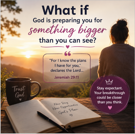 What if God is preparing you for something bigger than you can see? 🙏