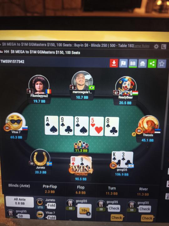 Post river game. Check back or C-Bet