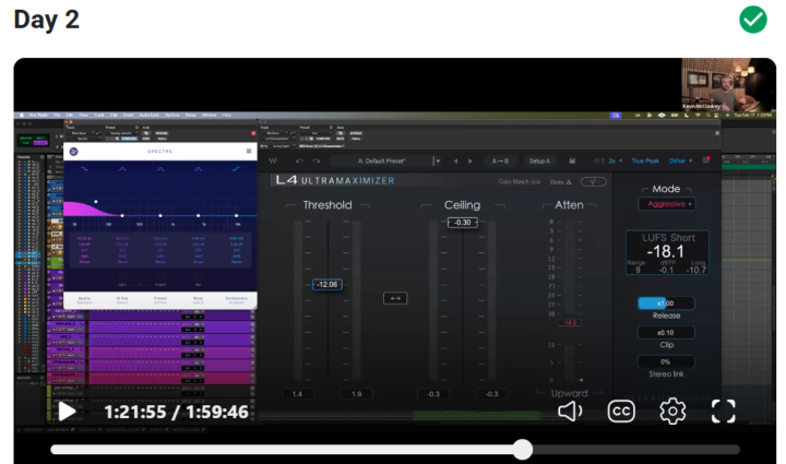 FTM Day 2 Replay Insight at 01:20:00 "How to Reach LUFS"