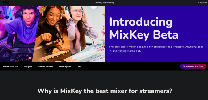 MixKey Streaming mixer now available (currently free!)