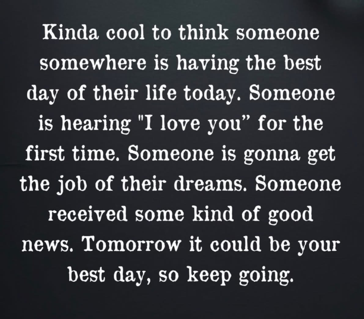 Is today the day…?