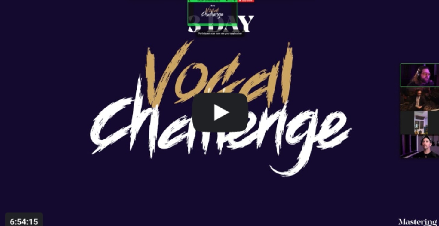 3-Day Vocal Challenge Replay