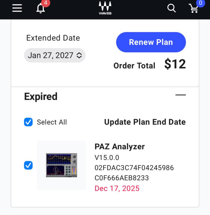 Waves plugins - renew coverage