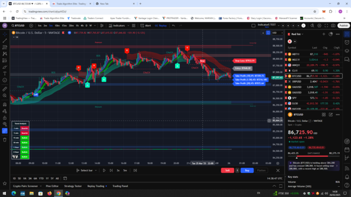 🚨BTC-Back test today 26/3/25 5M time frame🚨