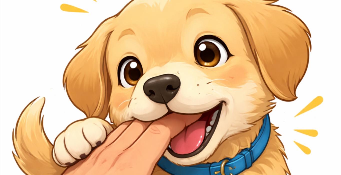 Puppy mouthing and nipping